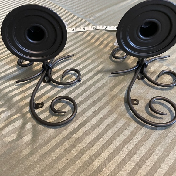 Partylite Elegant Black Wall Sconce Set - Picture 3 of 6